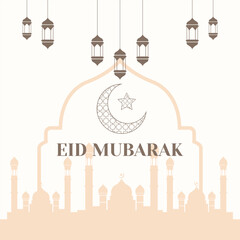 background Eid al-Fitr, eid mubarak. Suitable to place on content with that theme