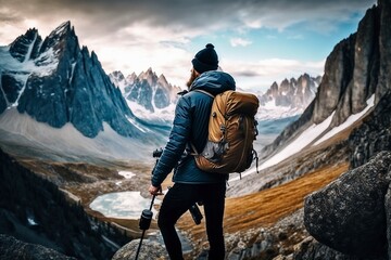 Travel Photography of French Alps Instagram Influencer, AI Generated