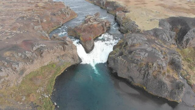 Hjalparfoss in South Iceland, Europe