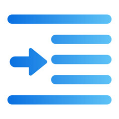Obraz premium indent gradient icon