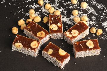 turkish delight with hazelnut