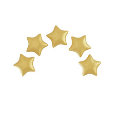 gold star on white background