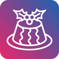 Vector Design Pudding Icon Style