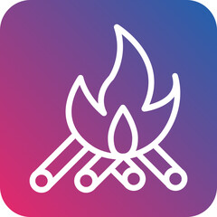 Vector Design Bonfire Icon Style