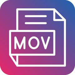 Vector Design MOV Icon Style