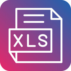 Vector Design XLS Icon Style