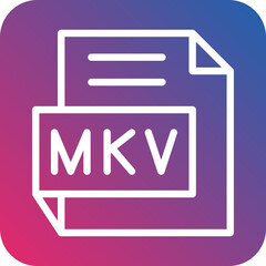 Vector Design MKV Icon Style