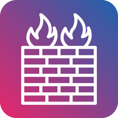Vector Design Firewall Icon Style