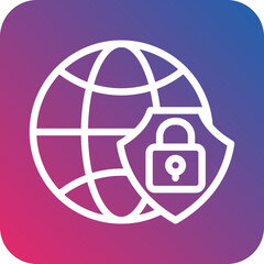 Vector Design Global Security Icon Style