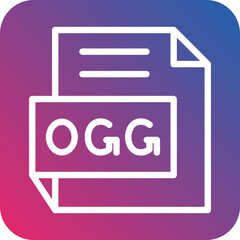 Vector Design OGG Icon Style