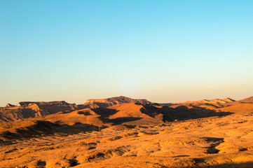 valley in the Ramon desert in Israel