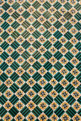 Colorful and traditional tiles of Lisbon