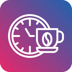 Vector Design Coffee Time Icon Style