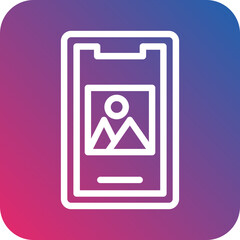 Vector Design Mobile Image Icon Style