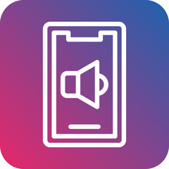 Vector Design Mobile Speaker Icon Style