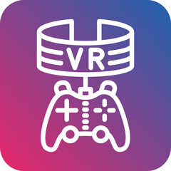 Vector Design Vr Game Icon Style