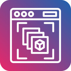 Vector Design Depth Perception Icon Style
