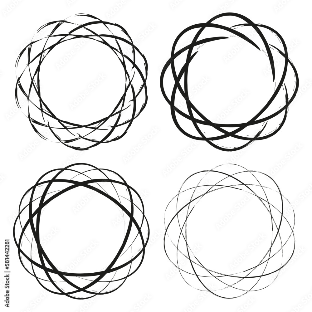 Poster circles mesh on halftone. abstract texture. futuristic style. vector illustration.