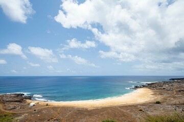 Fototapeta na wymiar South west bay beach, Ascension island