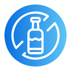 toilet paper gradient icon