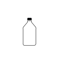 Single bottle icon symbol vector design