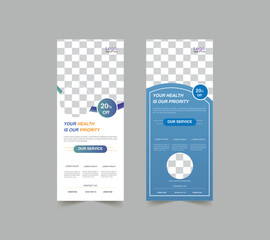 Medical Rollup banner for sale with different model