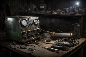 A series of welding tools and equipment, representing the world of metalworking and fabrication