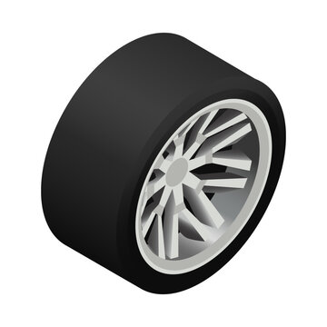 recommend clip art: Car Wheel Tire Composition