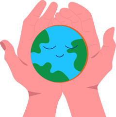 Earth Day. Save our planet. Eco friendly conception.