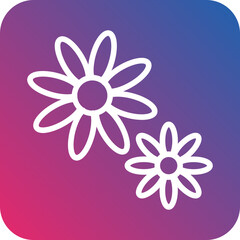 Vector Design Flower Icon Style