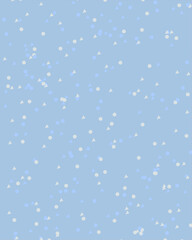 Cute Abstract Dots Vector Pattern. small circle triangle geometry white and blue color. Vector illustration. Vertical Background layout.