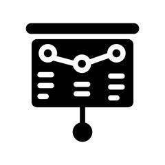 stratrgy solid icon illustration vector graphic
