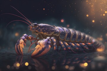 Lobster created using AI Generative Technology