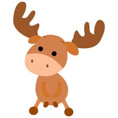 deer cute cartoon for kid png image