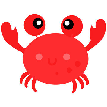 crab cute cartoon for kid png image