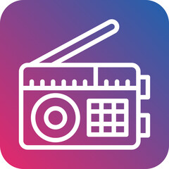 Vector Design Radio Icon Style