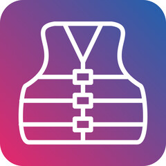 Vector Design Life Jacket Icon Style