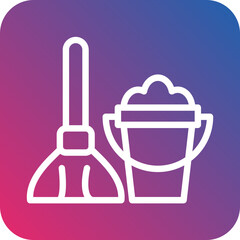 Vector Design Mop Icon Style