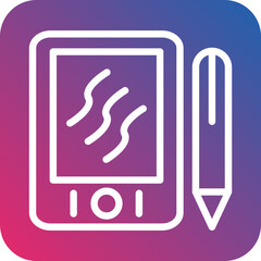 Vector Design Graphic Tablet Icon Style