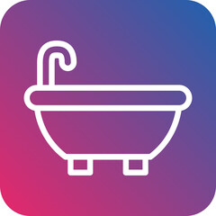 Vector Design Bathtub Icon Style