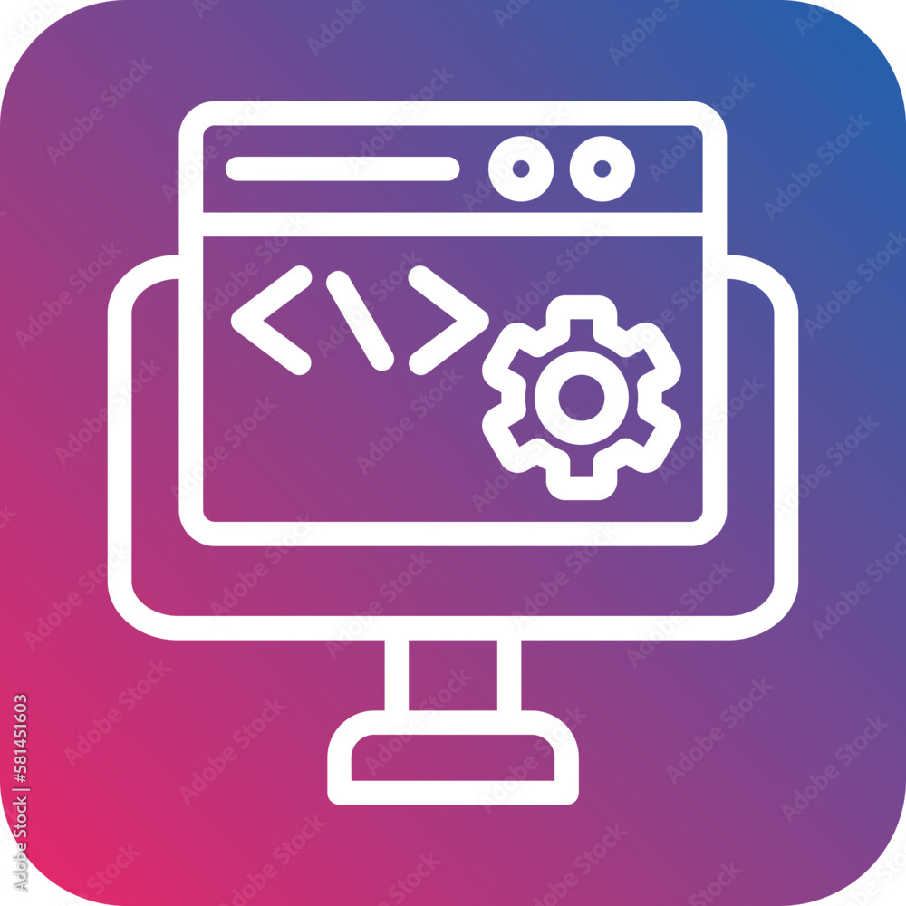Poster vector design web design icon style