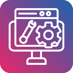Vector Design Web Maintenance Icon Style
