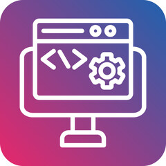Vector Design Code Settings Icon Style