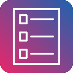 Obraz premium Vector Design Checklist Icon Style