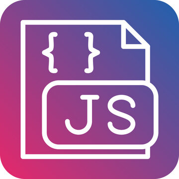 Vector Design Javascript File Icon Style