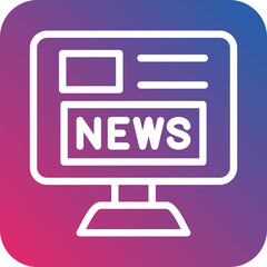Vector Design News Portal Icon Style