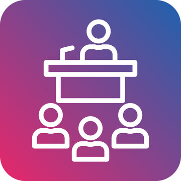 recommend clip art: Vector Design Press Conference Icon Style