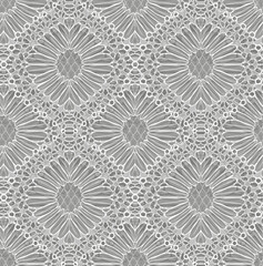 Seamless Vector White Lace Pattern