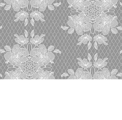 Seamless Vector White Lace Pattern