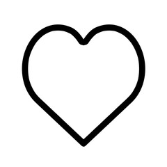 heart shaped line transparent black line